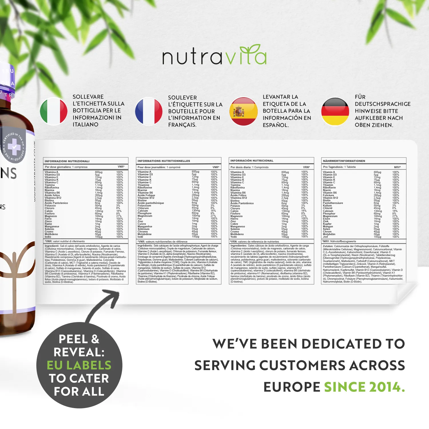 Nutravita Multivitaminico Minerali 365 compresse 26 nutrienti