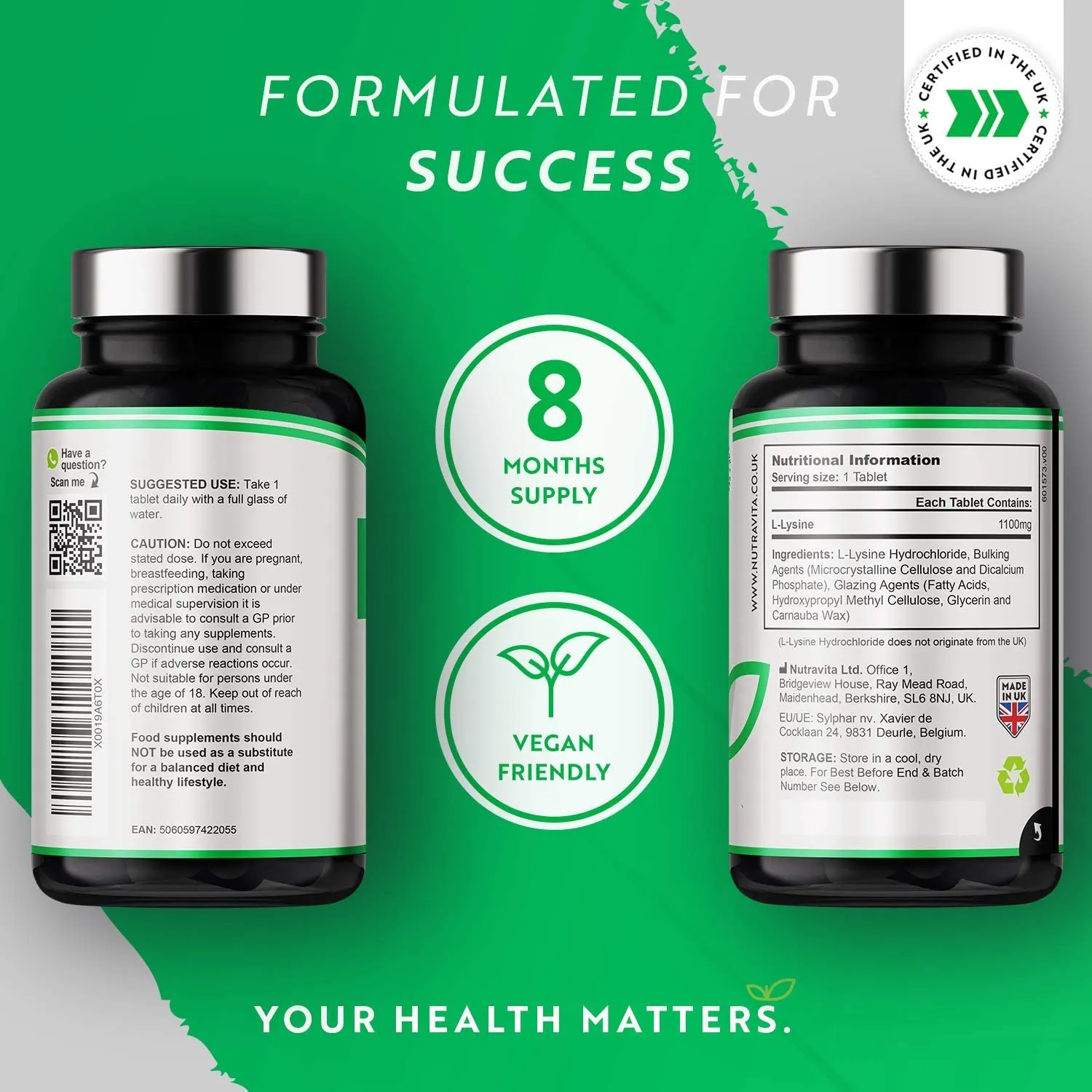 Nutravita L-Lisina 1100 mg compresse alta resistenza