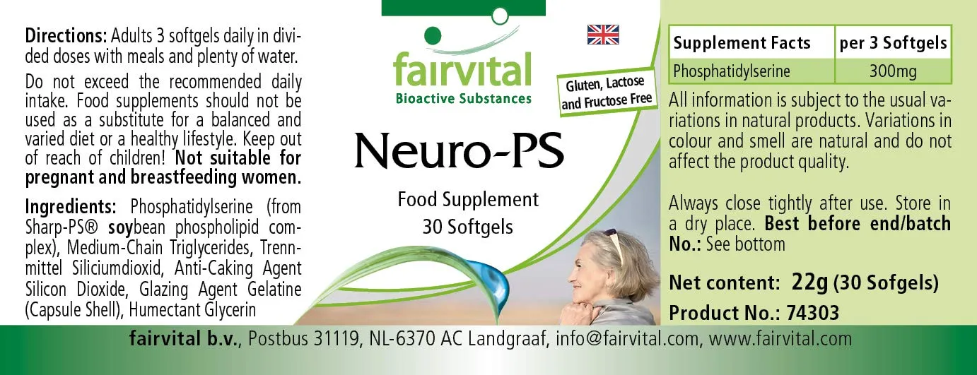 FAIRVITAL Neuro-PS Fosfatidilserina 30 Softgel Alto Dosaggio