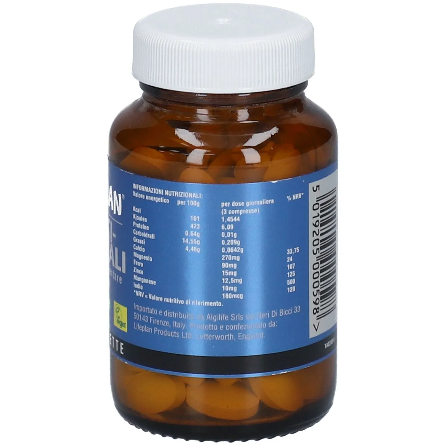 Algilife Lifeplan Multiminerali integratore 100 compresse con calcio