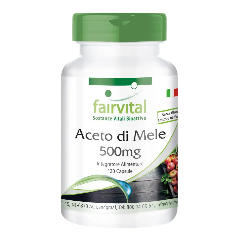 Fairvital Aceto di Mele 500 mg capsule 120 pz vegane