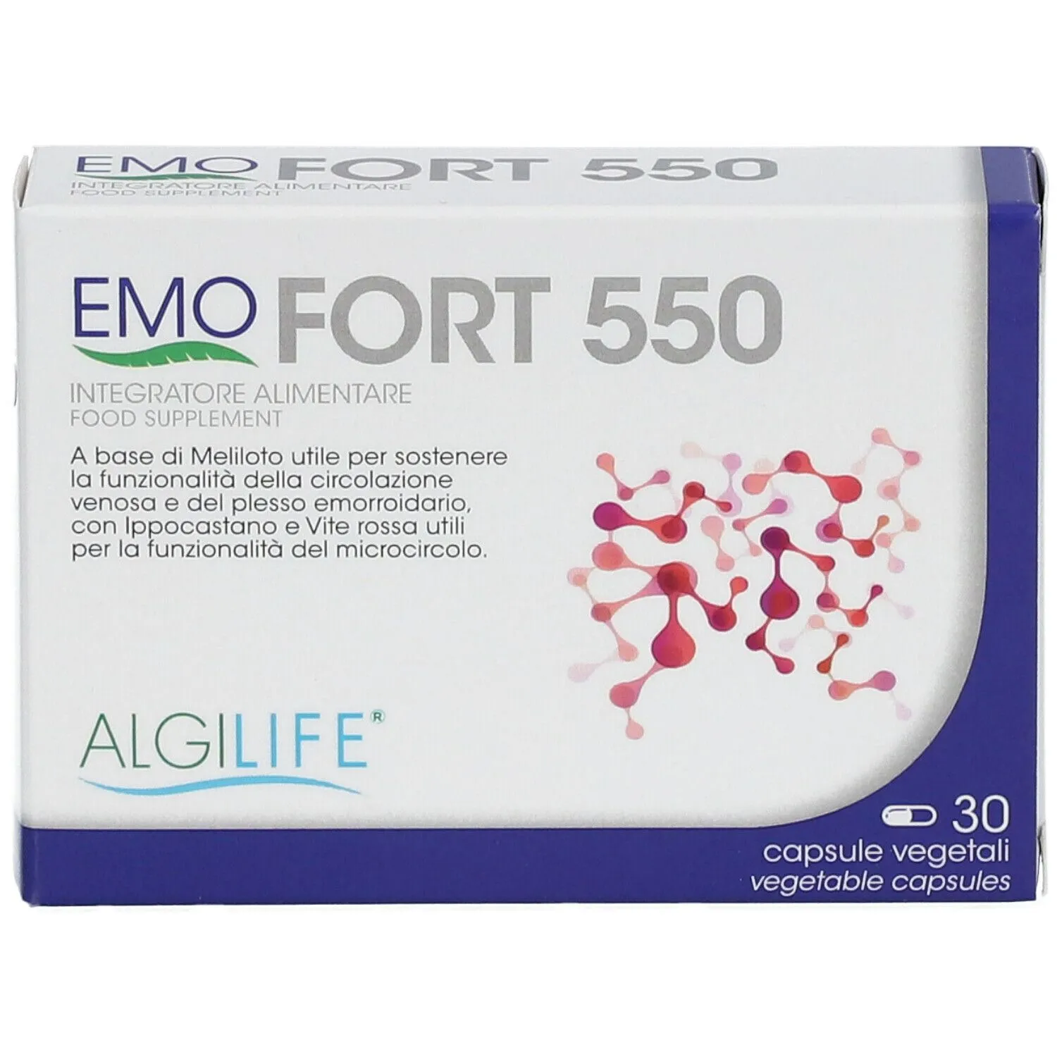 Algilife EmoFort 550 integratore 30 capsule vene