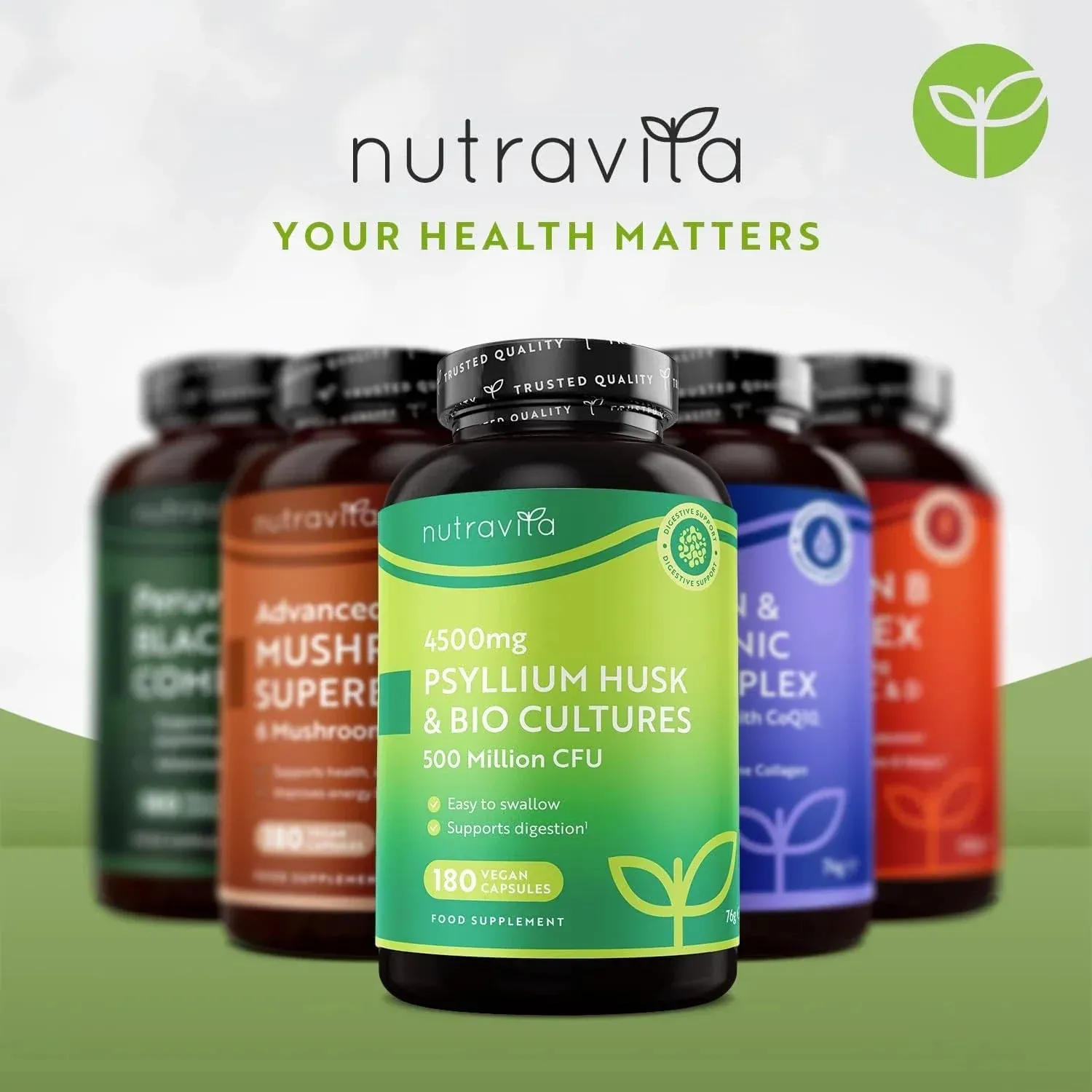 Nutravita Psyllium Husk 4500 mg capsule 180 pz