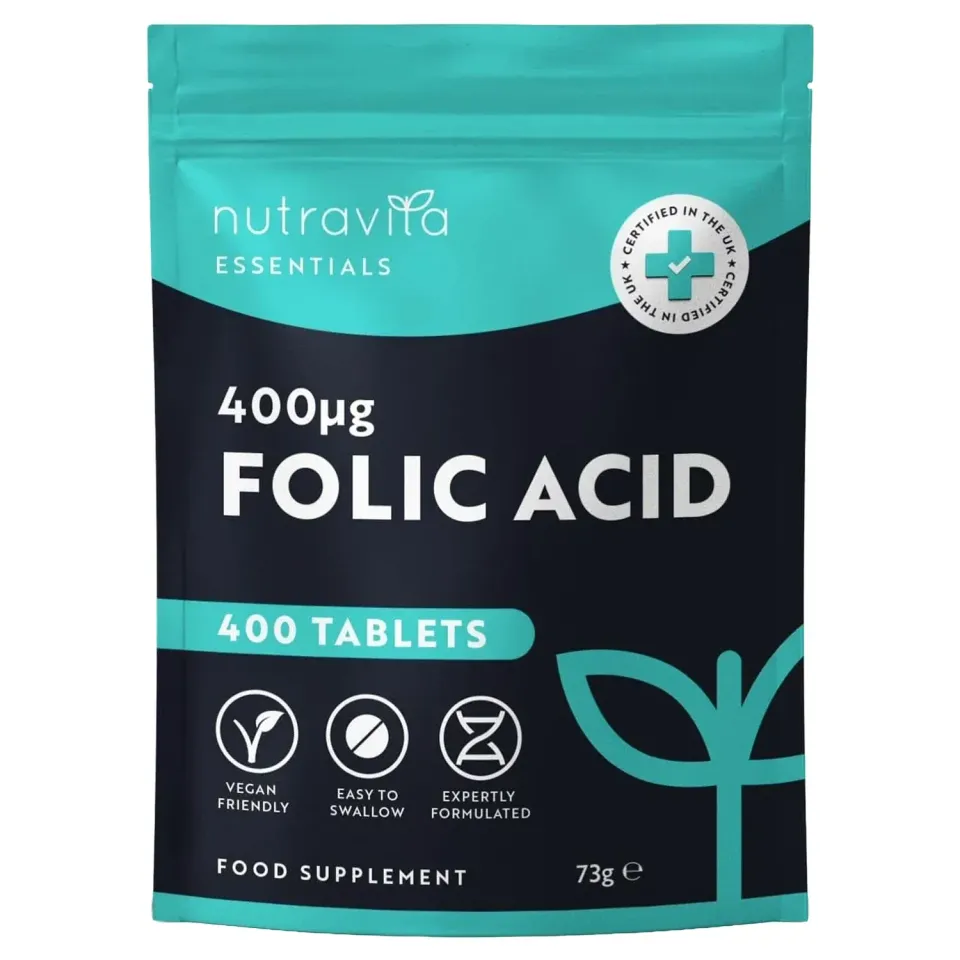 Nutravita Acido Folico 400 mcg integratore 400 compresse vegane