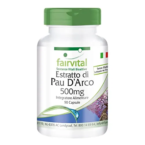 fairvital Lapacho estratto 500 mg 90 capsule Pau D’Arco