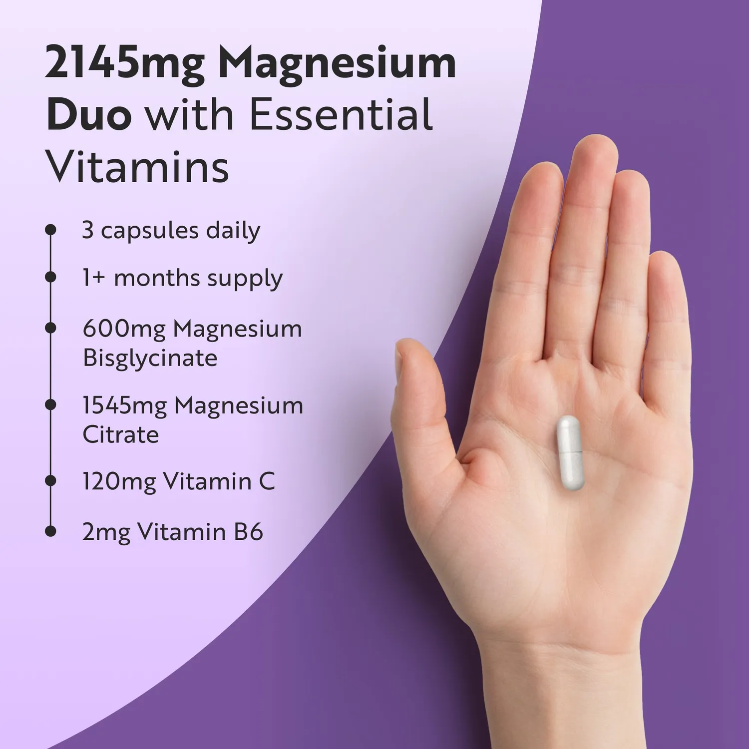 Nutravita Complesso di Magnesio 120 capsule vegane citrato e bisglicinato