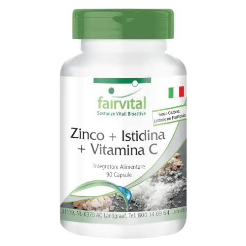 Fairvital Zinco Istidina Vitamina C capsule 90 pezzi immunitarie