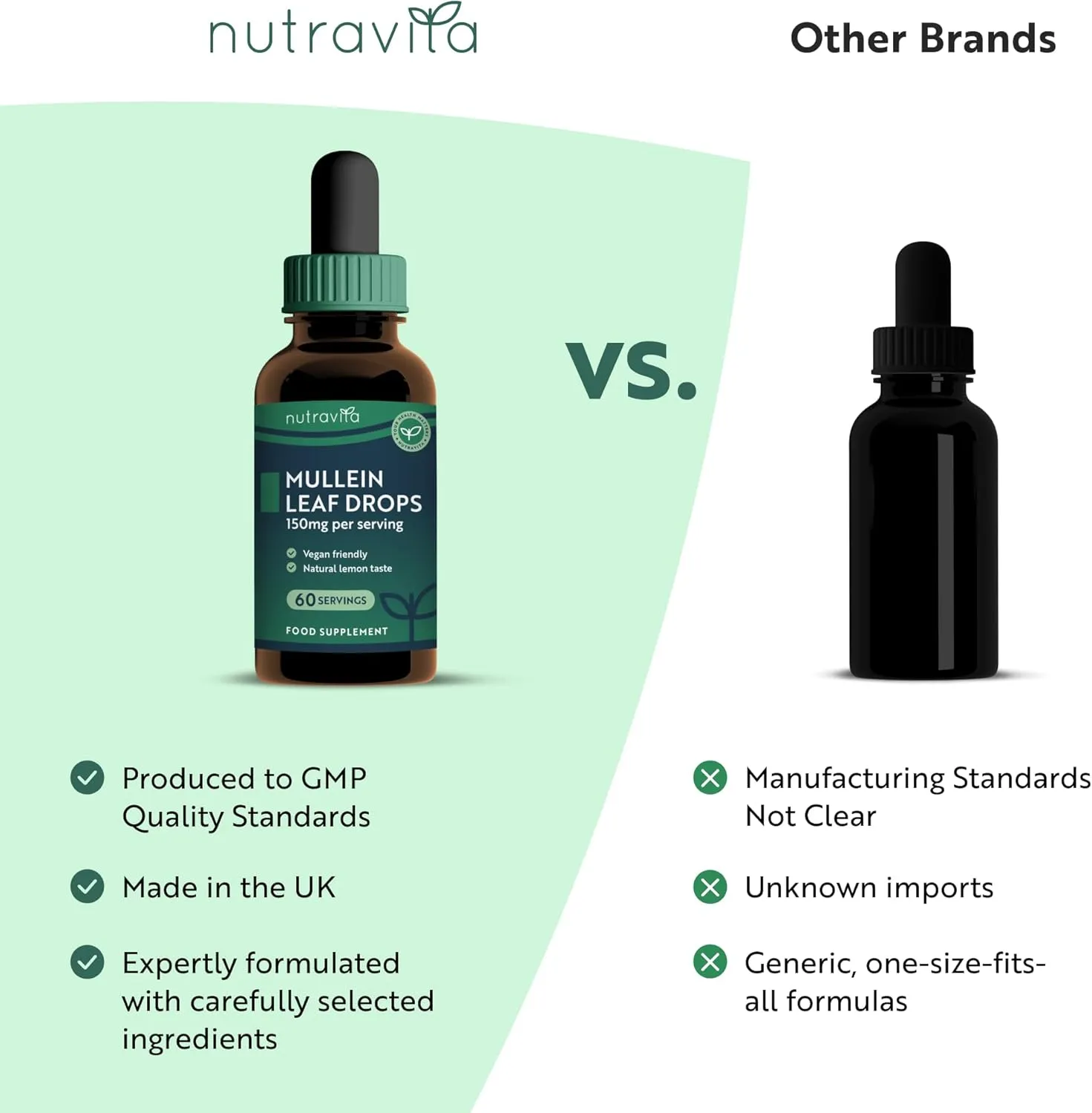 Nutravita Estratto Verbasco 150 mg gocce 60 ml gusto limone