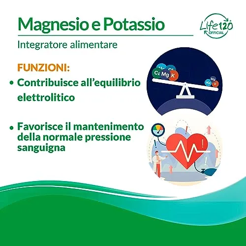 Life 120 Magnesio e Potassio bustine 3 confezioni stanchezza