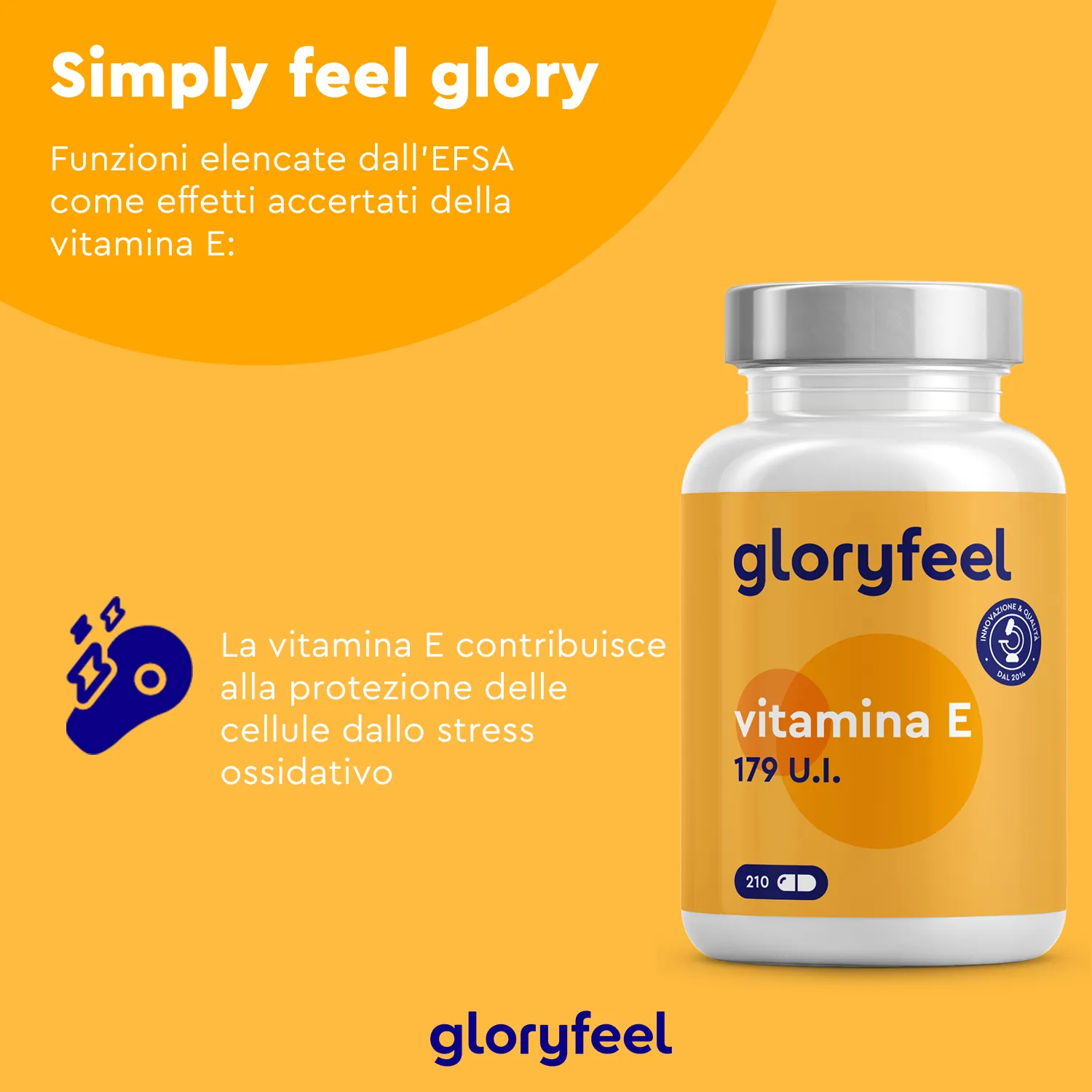 gloryfeel Vitamina E softgel capsule vitamina pura