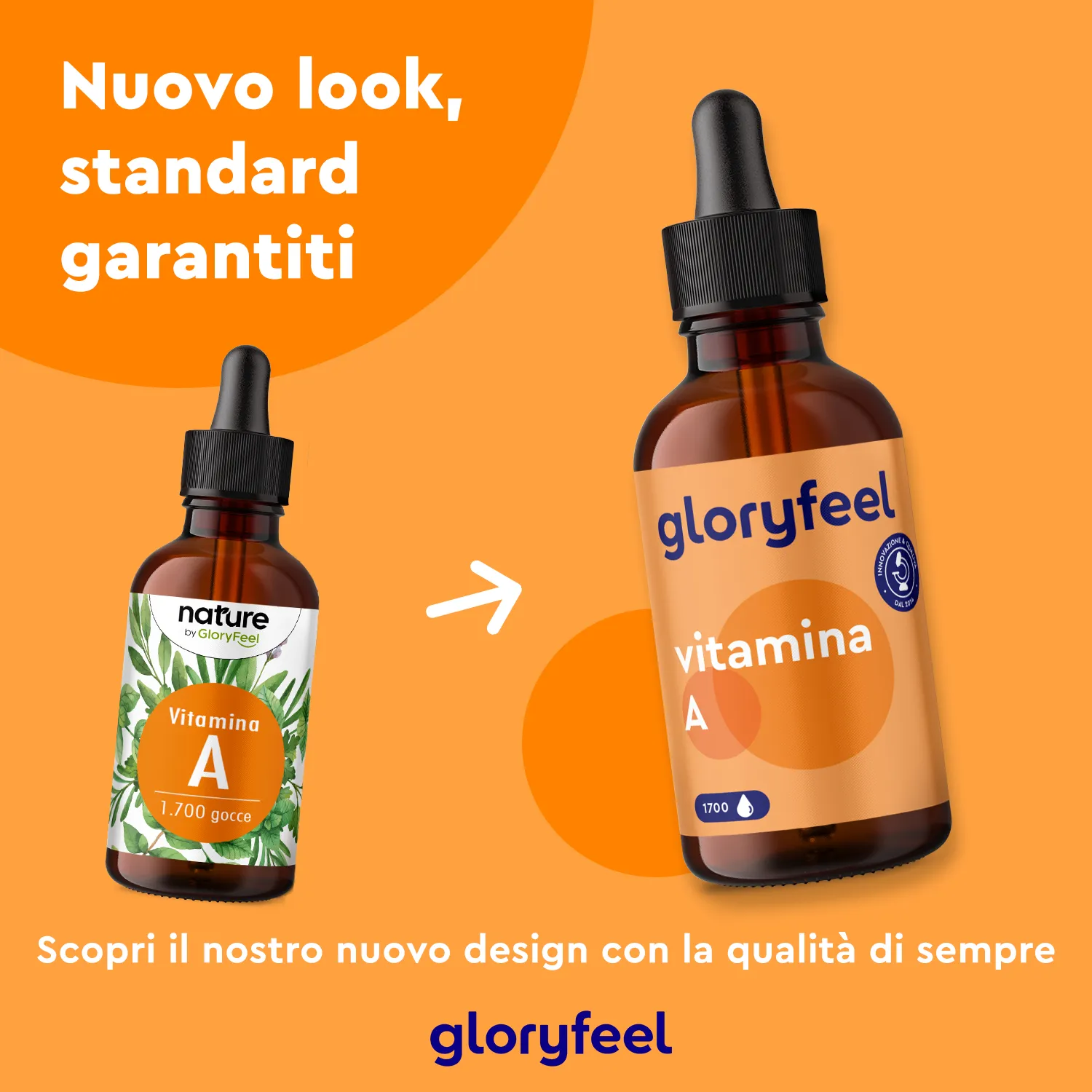 gloryfeel Vitamina A gocce 50 ml vegane