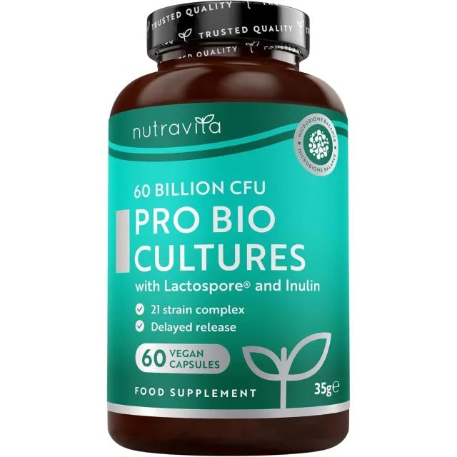 Nutravita 60 Miliardi UFC Probiotico 60 Capsule Vegane 21 Ceppi
