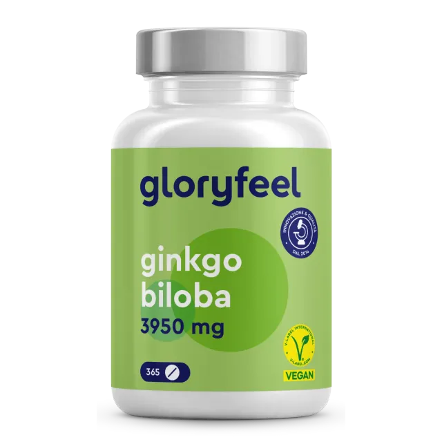 gloryfeel Ginkgo Biloba compresse 365 cps vegane