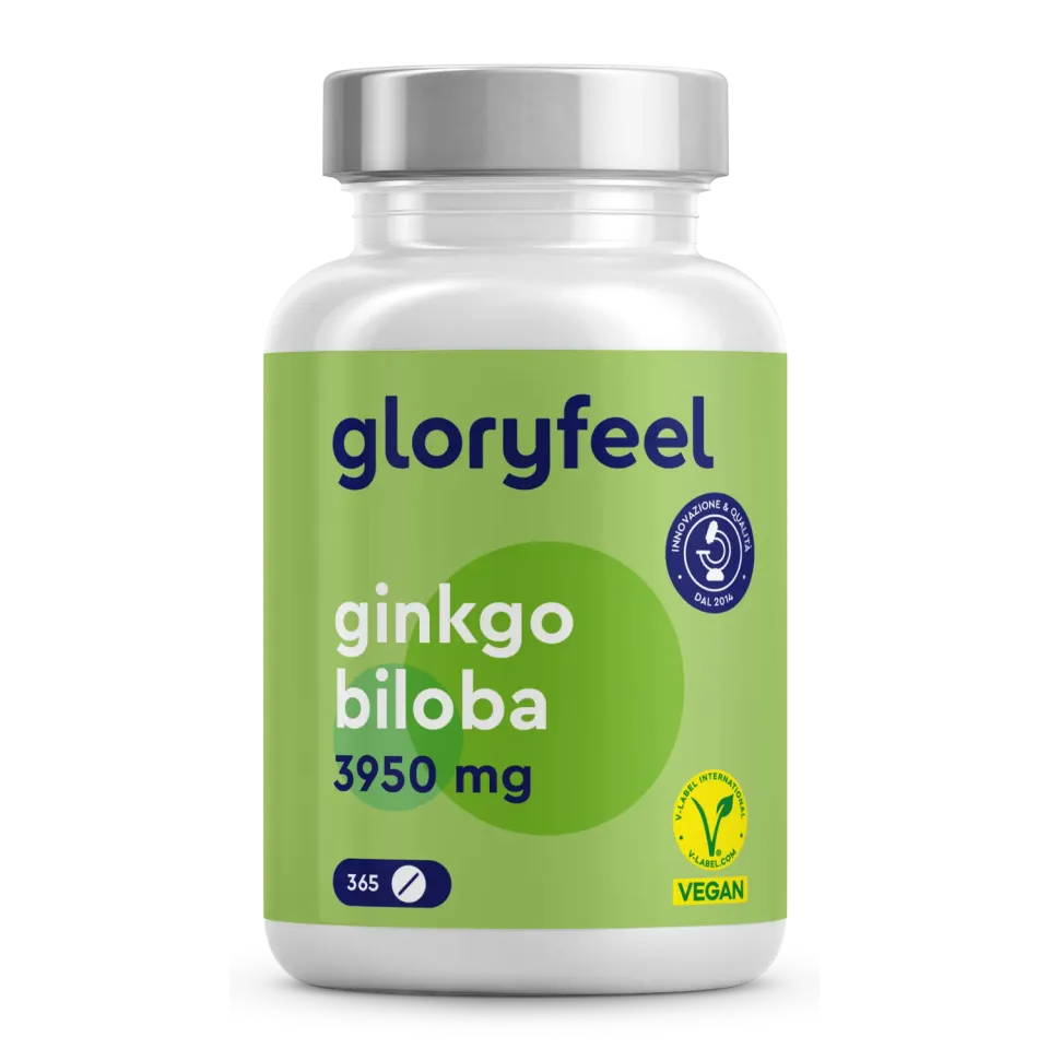 gloryfeel Ginkgo Biloba compresse 365 cps vegane