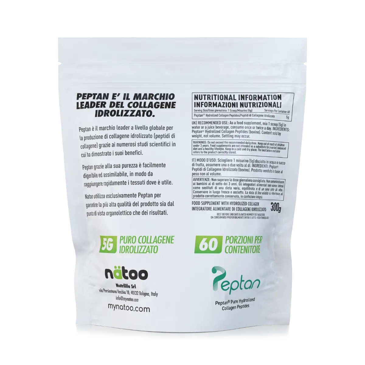 Natoo Essentials Collagene Hair Pack integratore Peptan