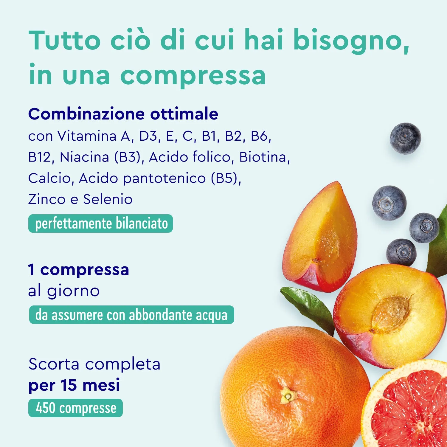 gloryfeel Multivitaminico compresse 450 pezzi dalla A alla Z
