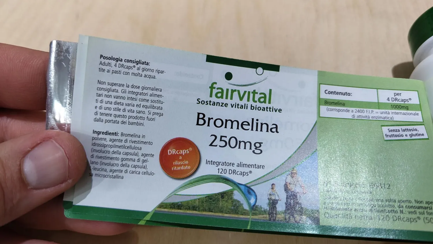 fairvital Bromelina capsule 120 da 250 mg ananas