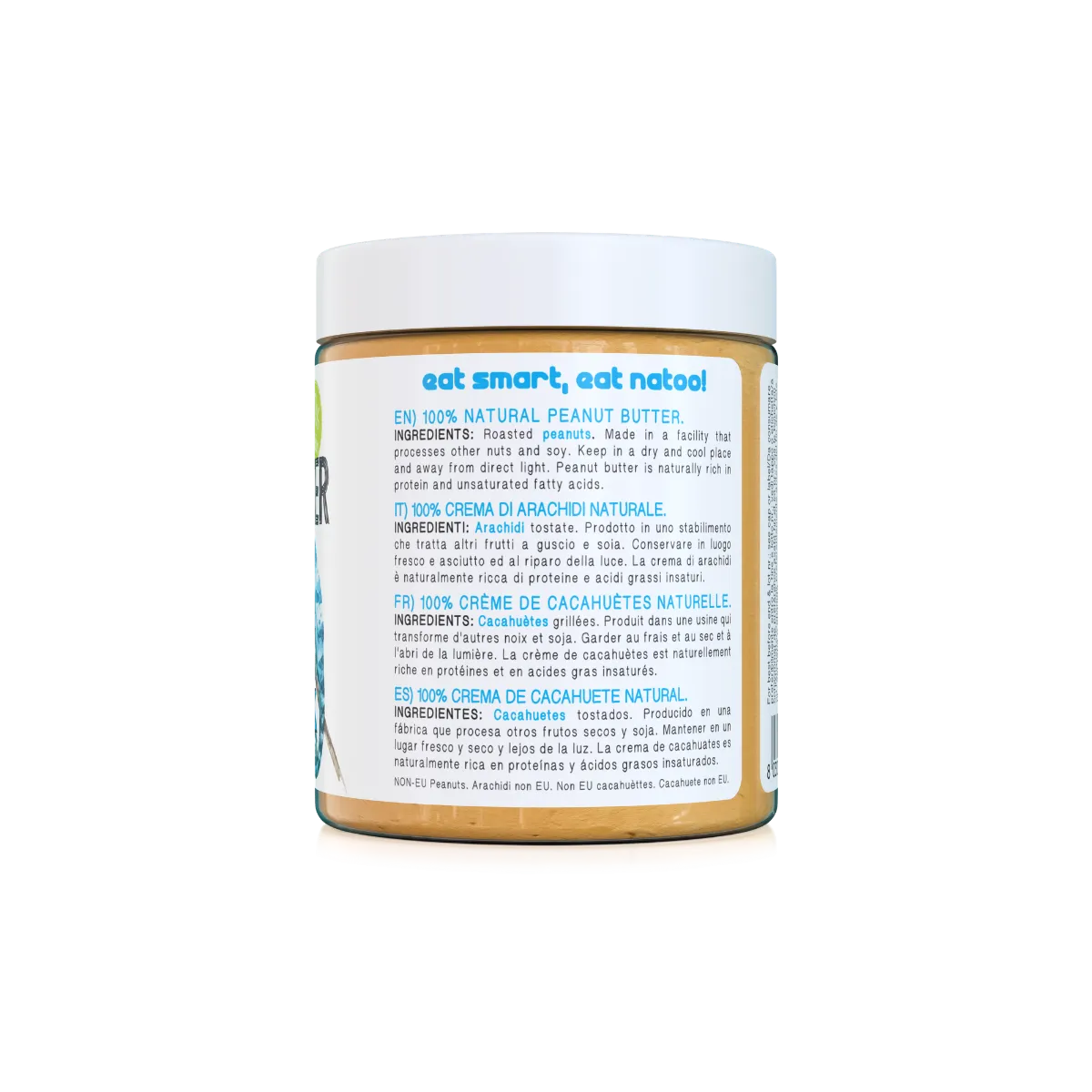 NATOO Burro d'Arachidi Smooth crema 400g 30% proteine