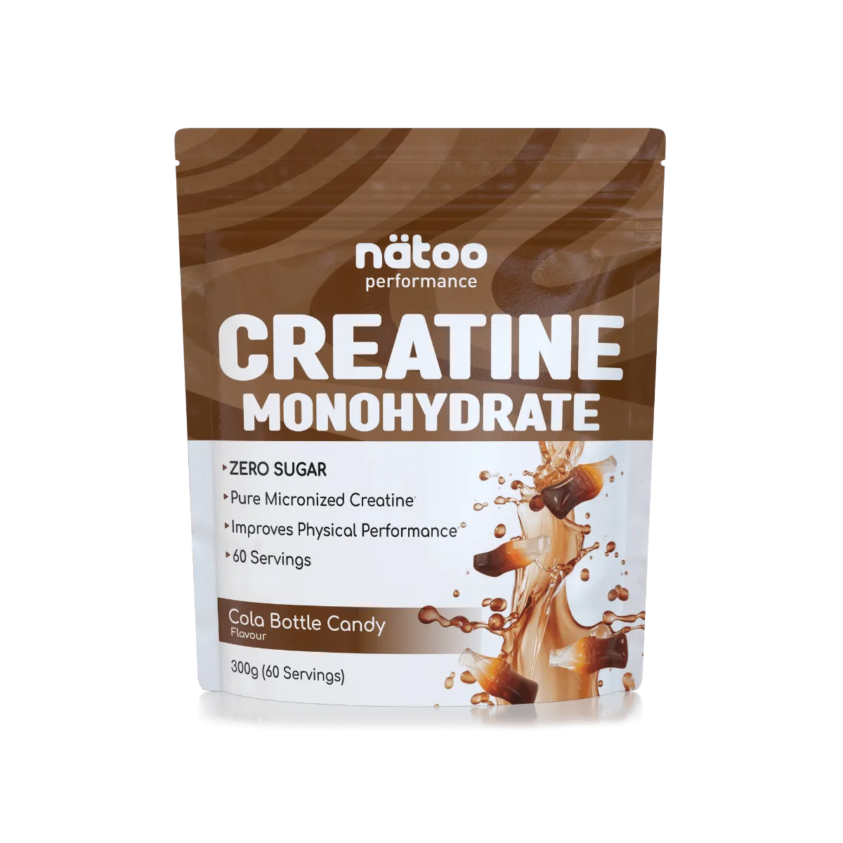 Natoo Performance Creatina Monoidrato polvere 300g blue raspberry