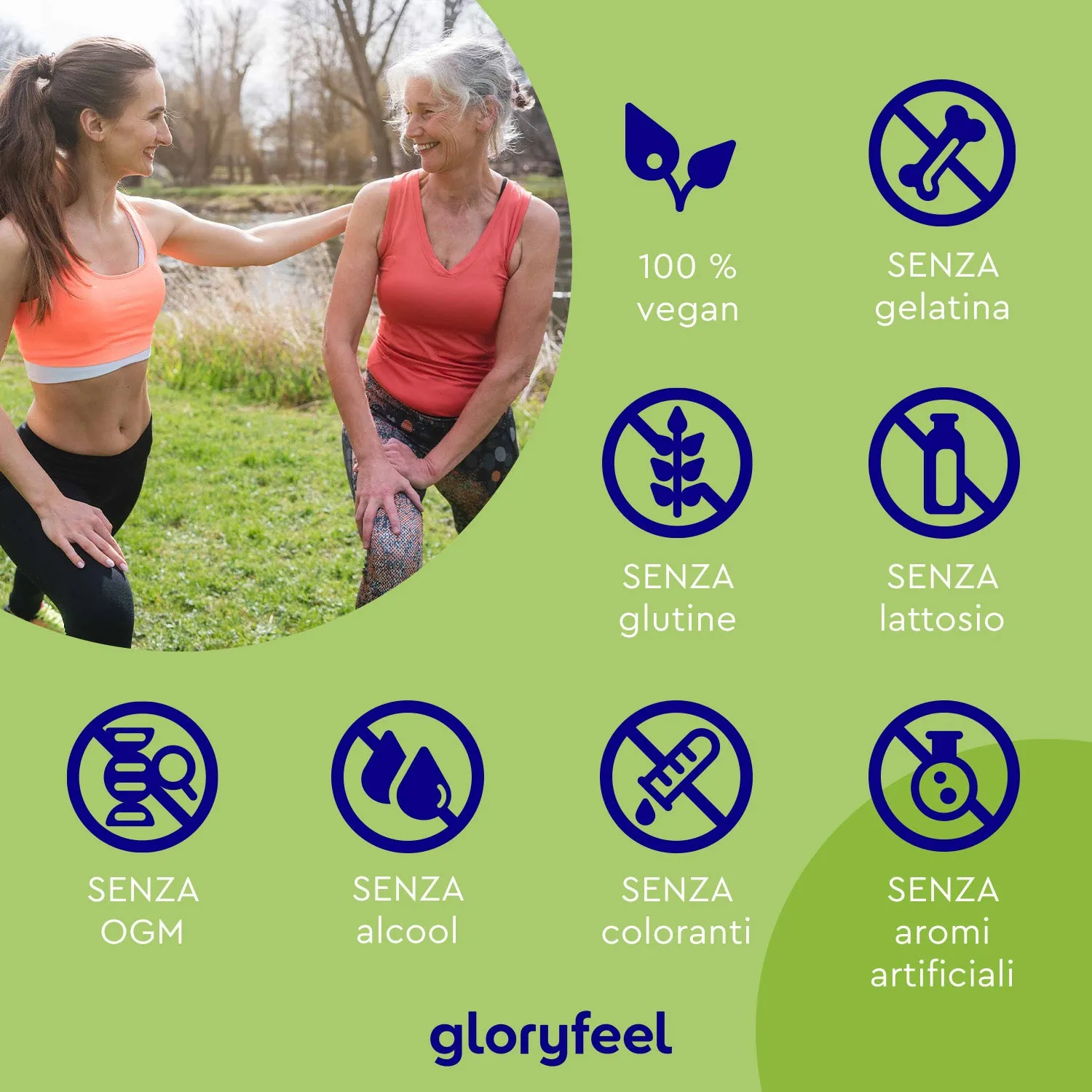 gloryfeel Vitamina K2 MK7 gocce vegane all-trans
