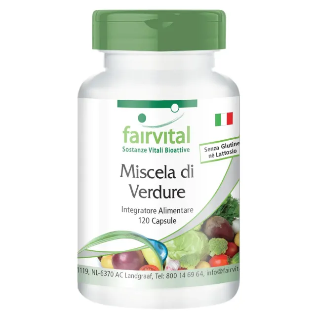 fairvital Verdure Pur integratore 120 capsule 10 verdure vegan