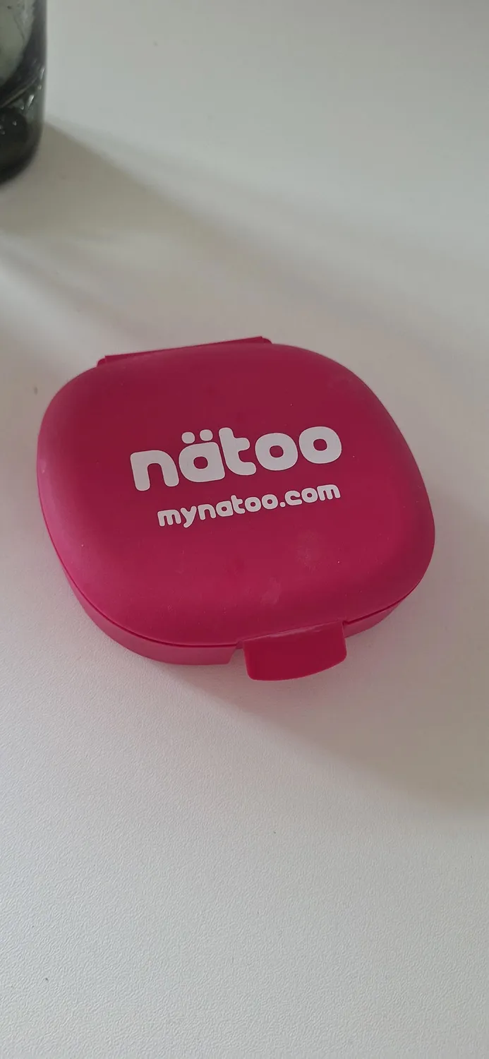 Natoo Box Porta Pillole arancione da viaggio