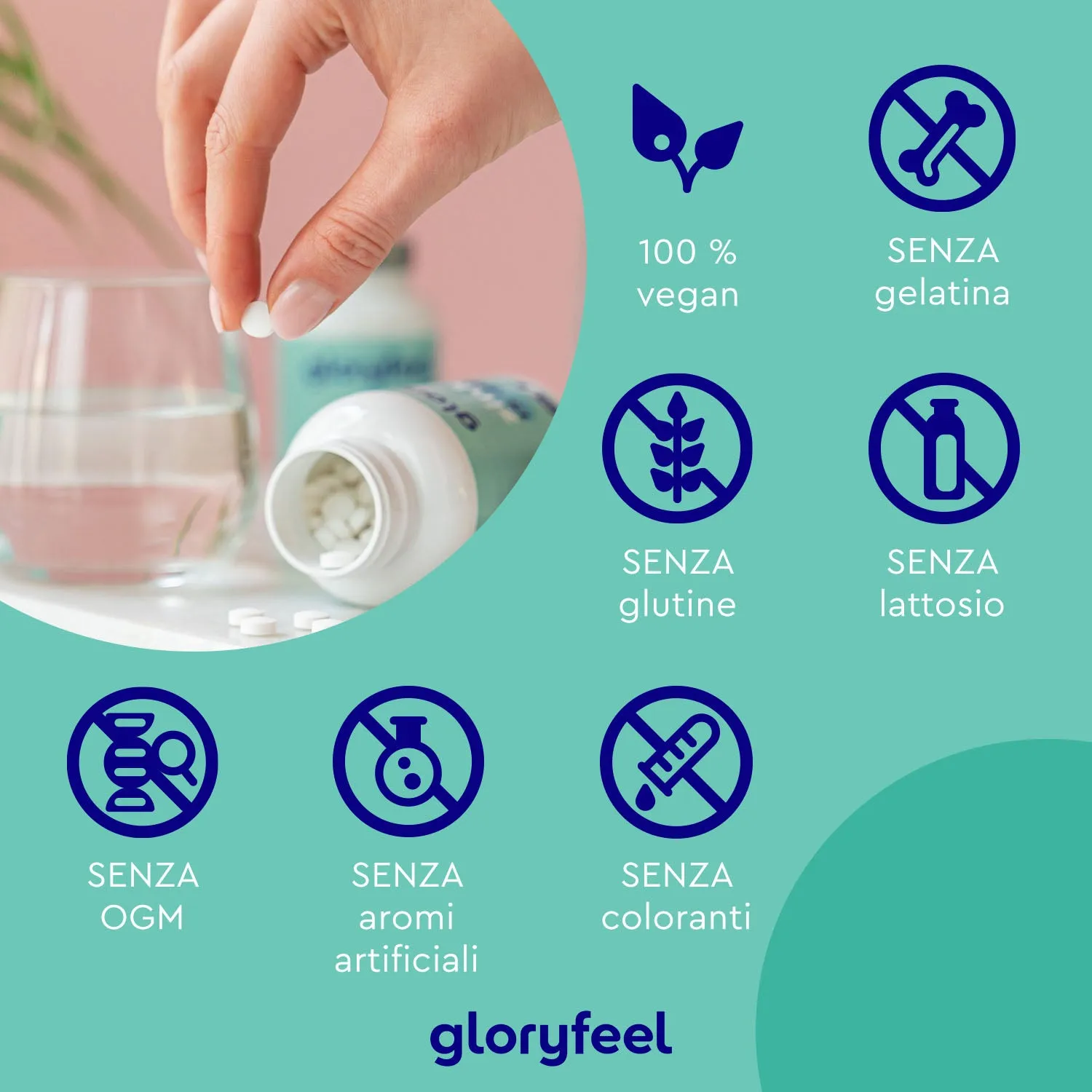 Gloryfeel Zinco 15mg compresse 400 compresse vegane