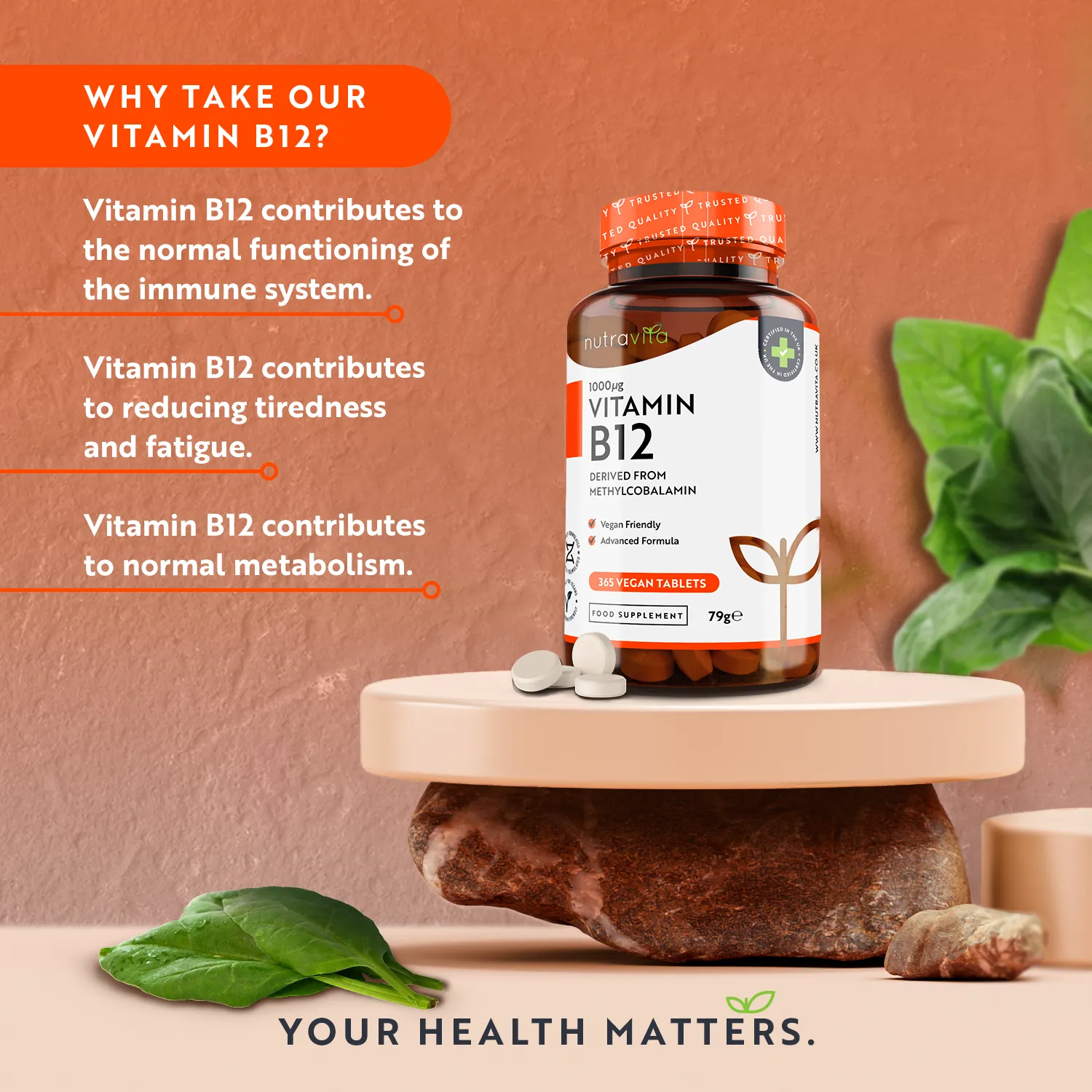Nutravita Vitamina B12 1000 mcg compresse 365 metilcobalamina