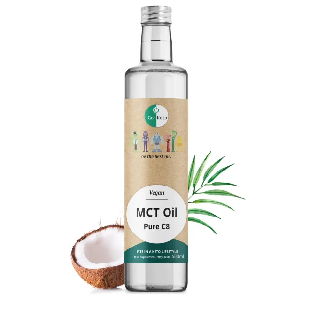 Go-Keto MCT C8 olio cocco 500ml vegano keto