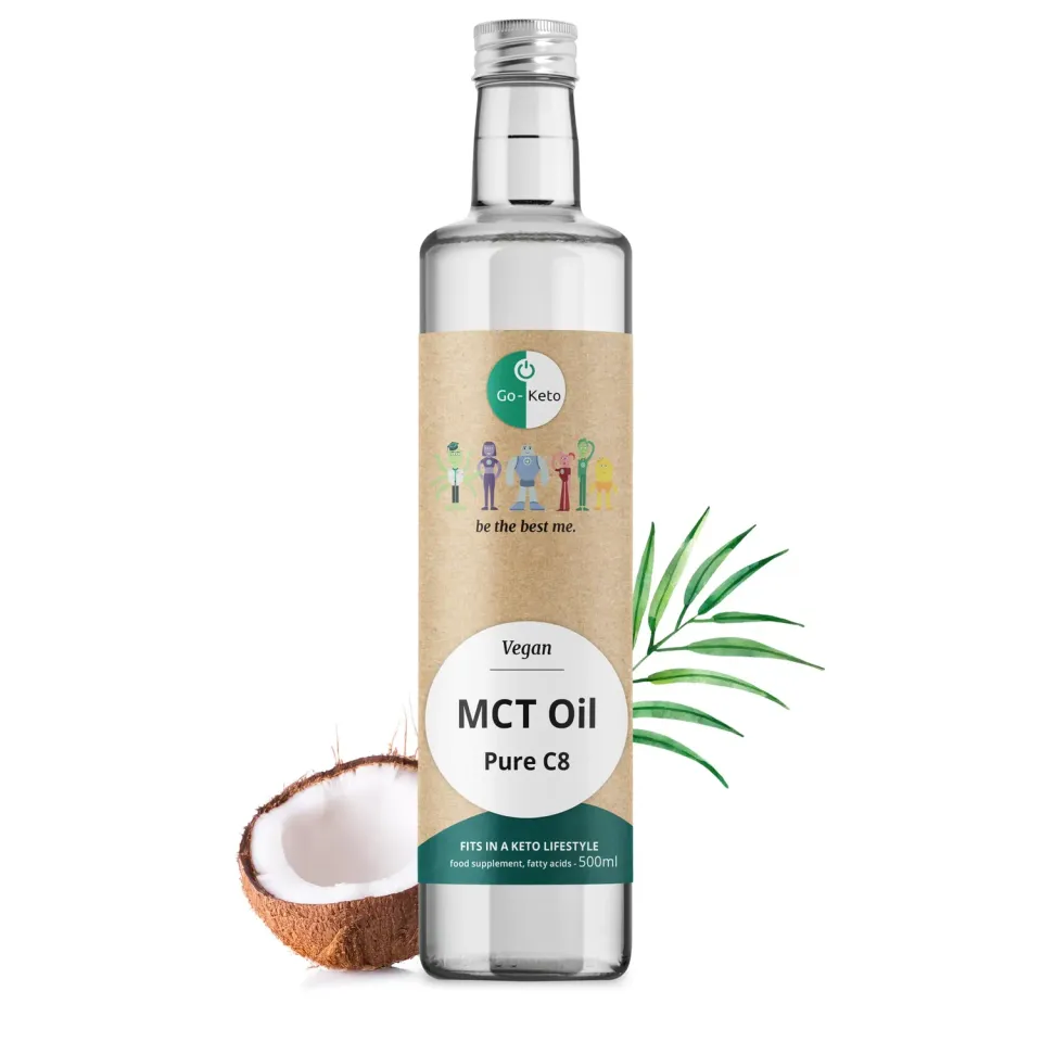 Go-Keto MCT C8 olio cocco 500ml vegano keto