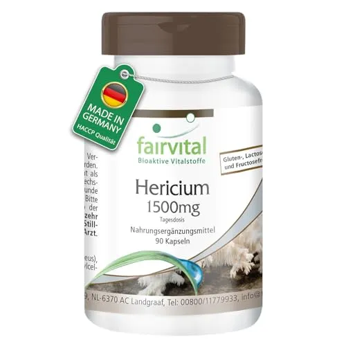 Fairvital Hericium 1500 mg capsule 90 pezzi fungo vegano