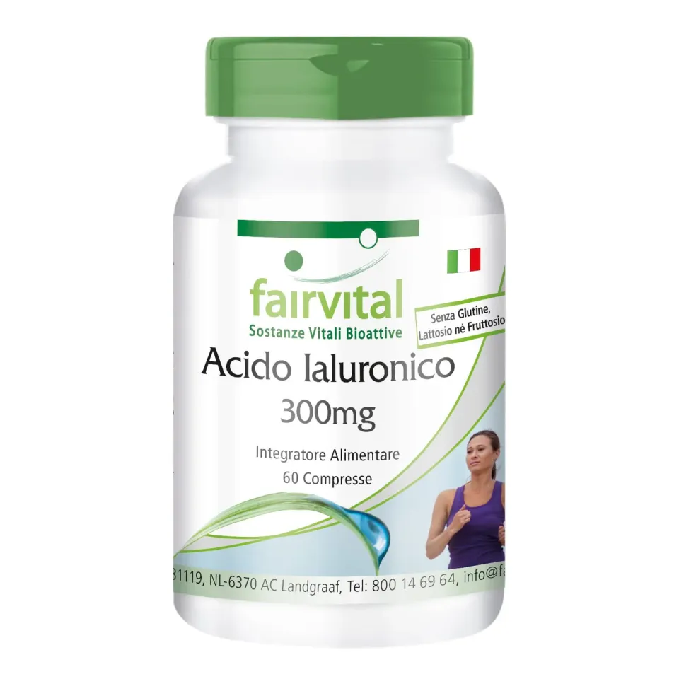 Fairvital Acido Ialuronico 300 mg compresse 60 pezzi vegano