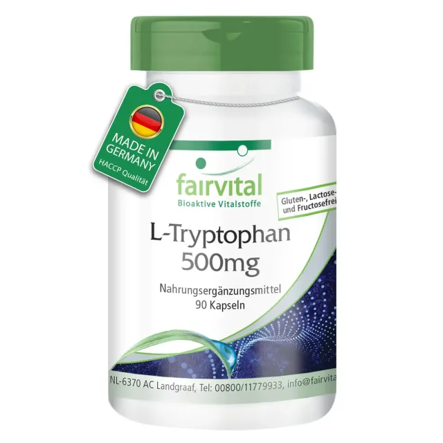 Fairvital L-Triptofano 500 mg capsule 90 pezzi aminoacido vegano
