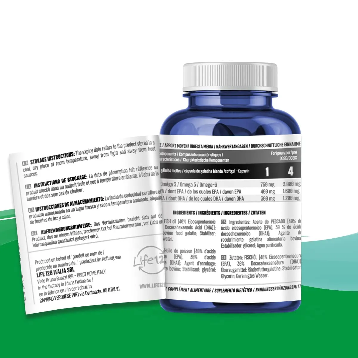Life 120 Omega 3 Life integratore 120 perle EPA DHA