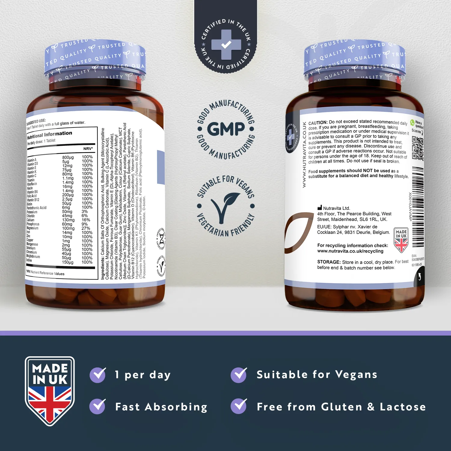 Nutravita Multivitaminico Minerali 365 compresse 26 nutrienti
