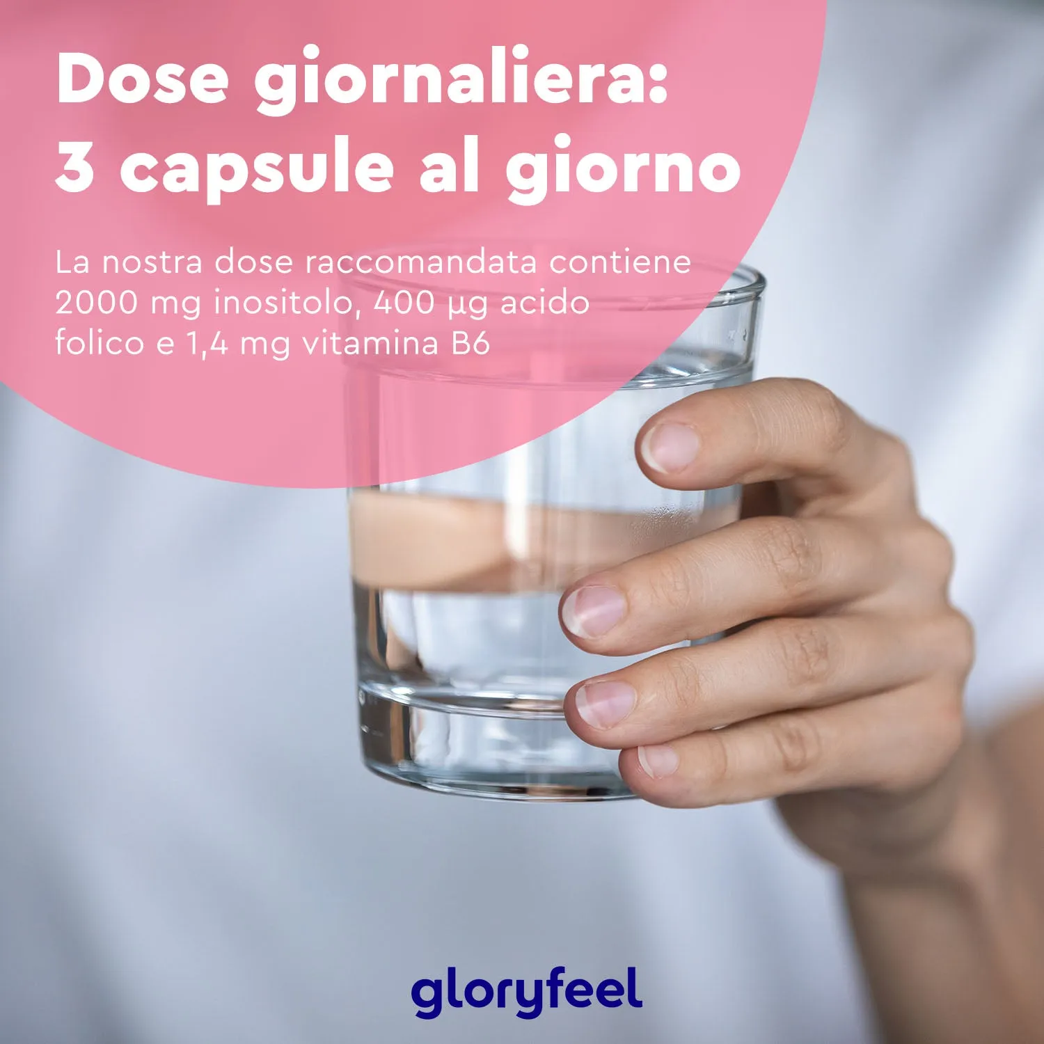 gloryfeel Inositolo polvere con folato e B6