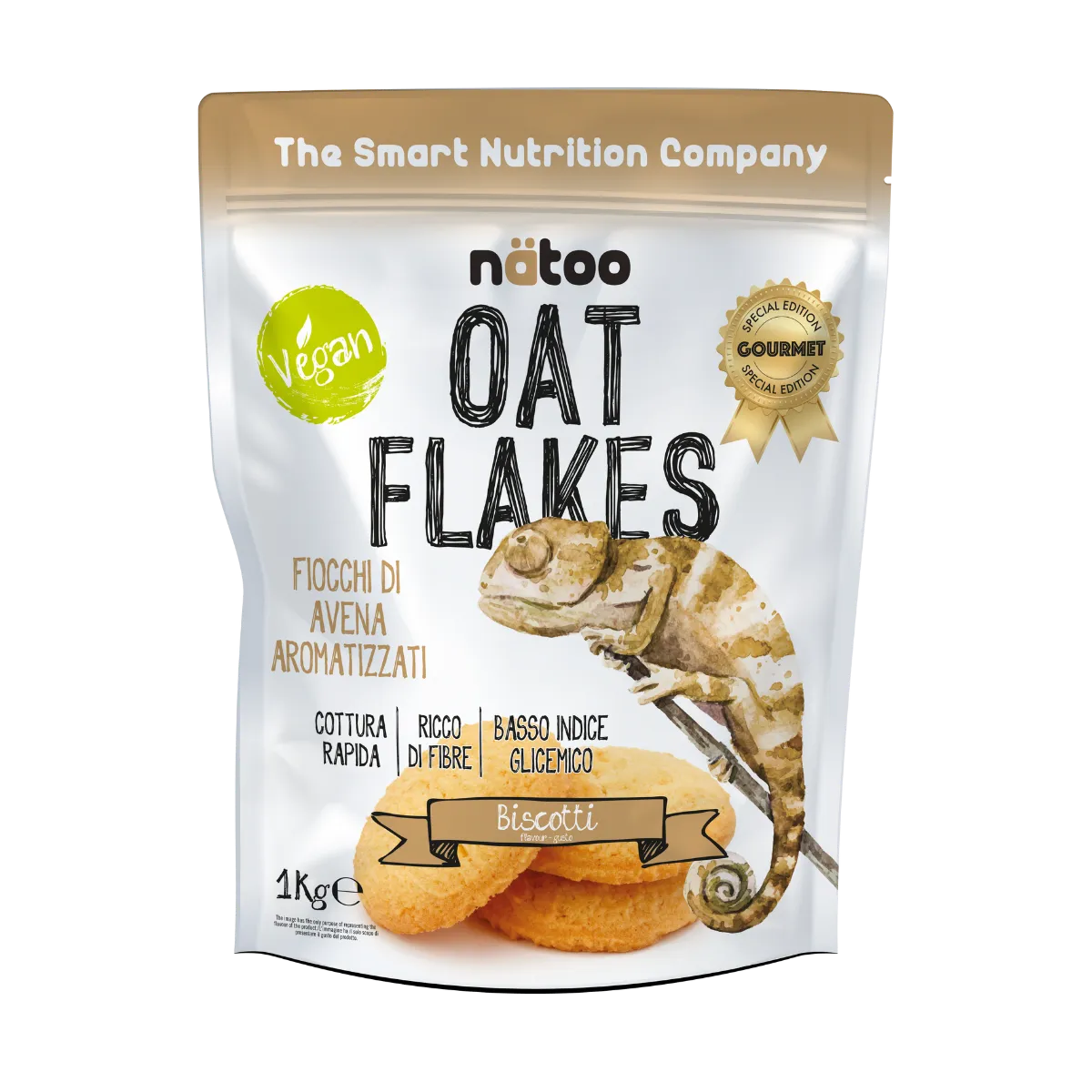 Natoo Oat Flakes fiocchi avena 1 kg gusto neutro porridge