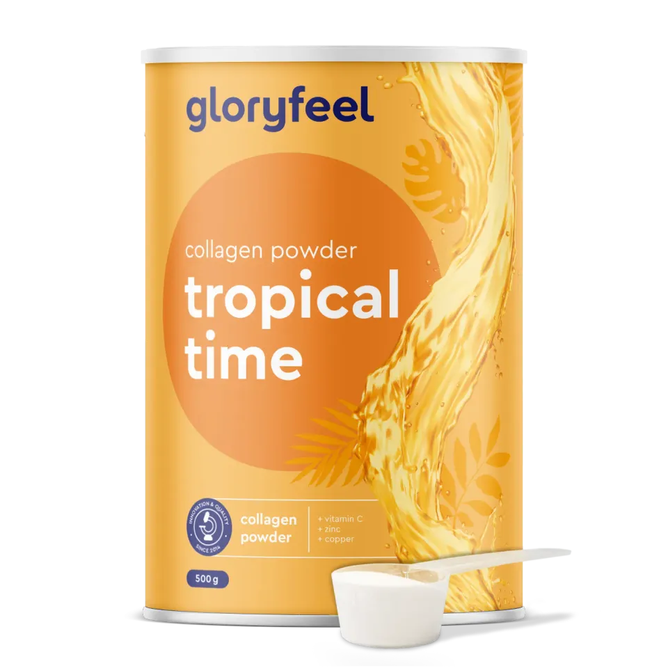 gloryfeel Tropical Time collagene in polvere gusto tropicale senza glutine