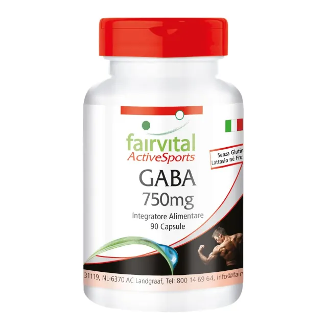 Fairvital GABA 750 mg capsule 90 vegane dose 1500 mg