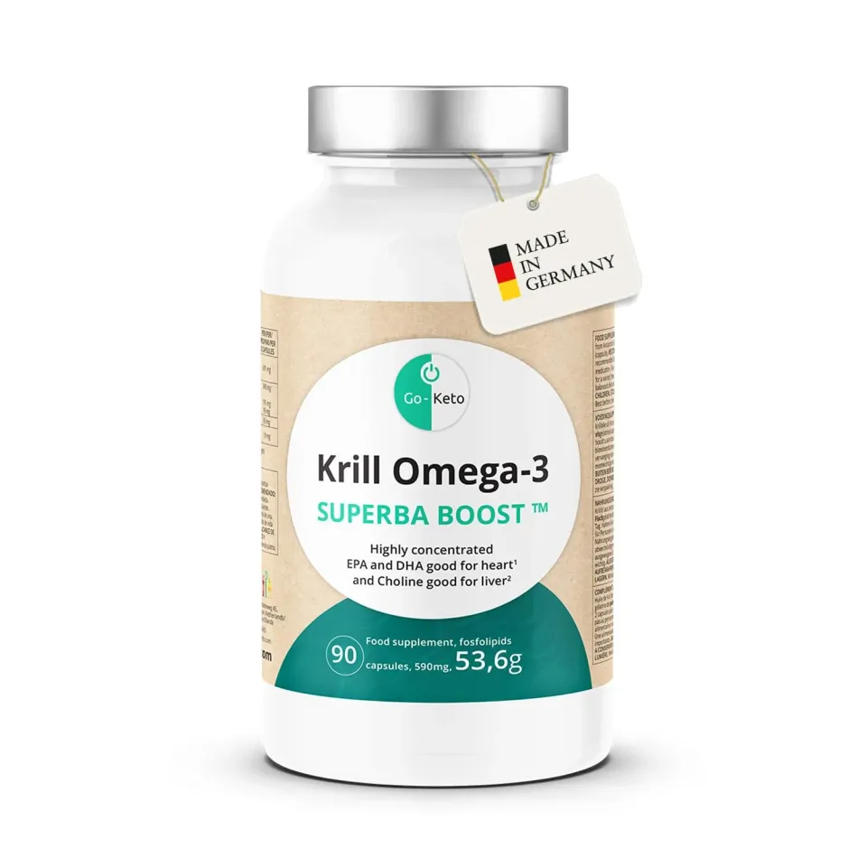 Go-Keto Krill Oil Omega 3 Superba Boost 90 capsule EPA DHA