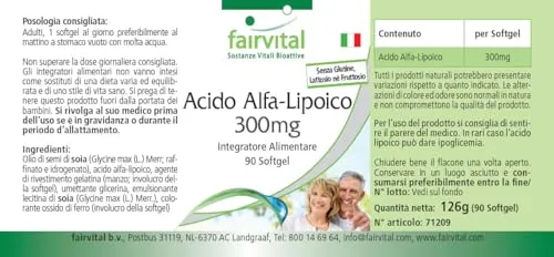 Fairvital Acido Alfa Lipoico 300mg 90 softgel ALA