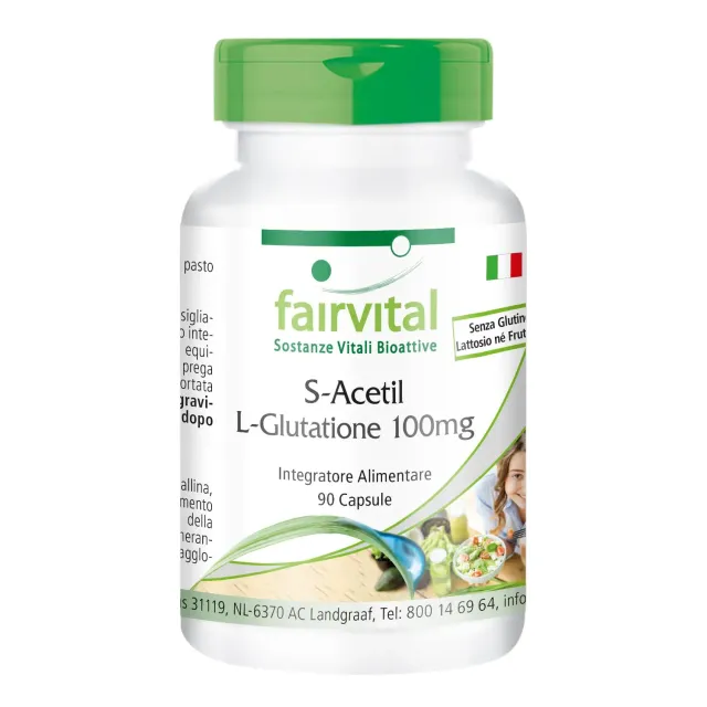 Fairvital S-Acetil Glutatione capsule 90 pezzi 100 mg stabili