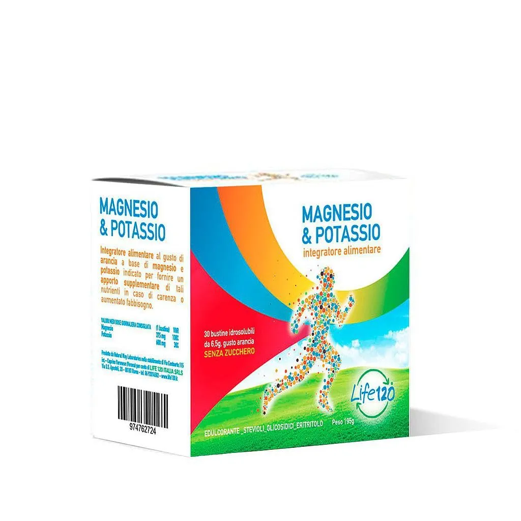 Life 120 Magnesio e Potassio bustine 3 confezioni stanchezza
