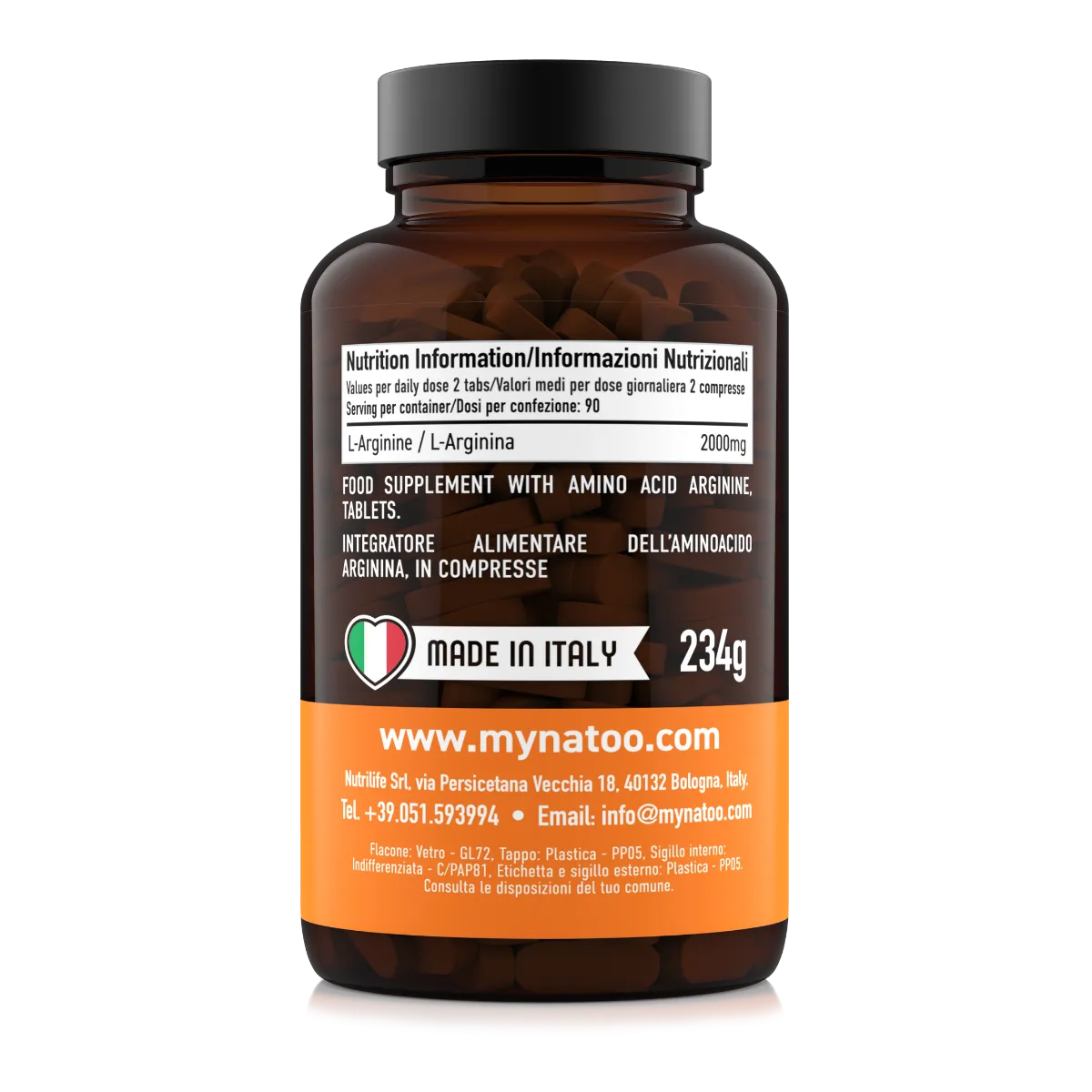 Natoo Performance Arginina compresse 90 compresse 2000 mg