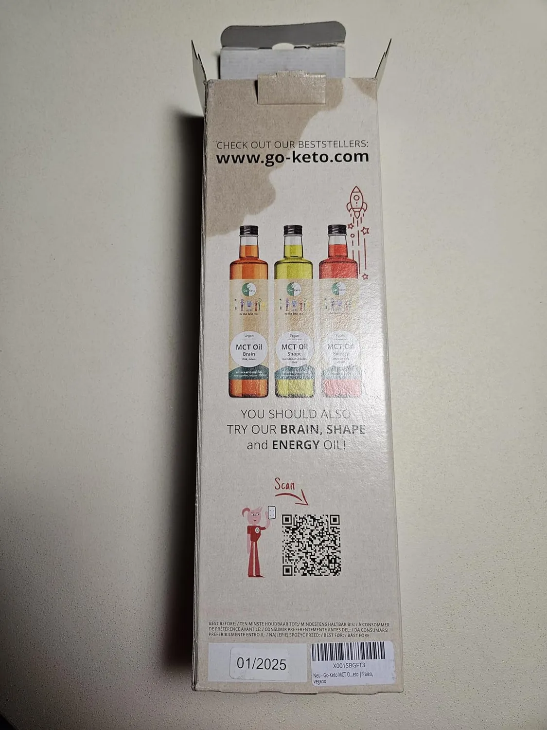 Go-Keto Olio MCT C8/C10 500 ml cocco vegano