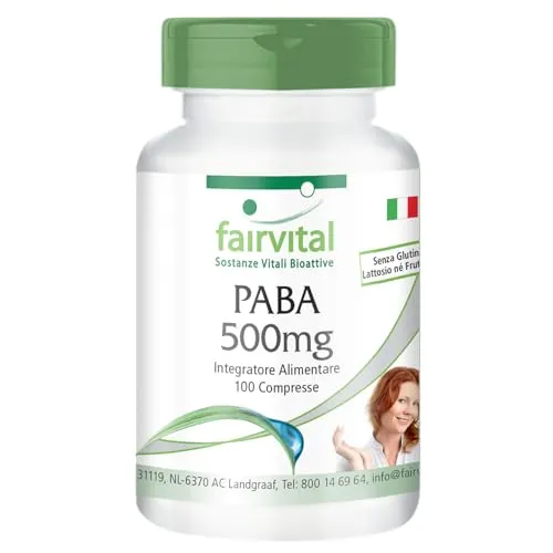 Fairvital PABA 500 mg compresse 100 compresse vegane