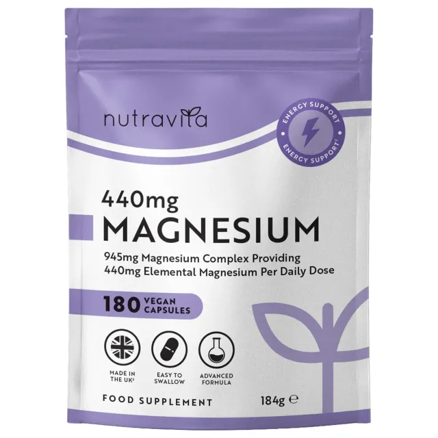 Nutravita Citrato di Magnesio integratore 180 capsule 440mg
