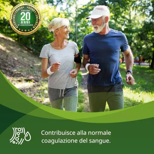 Fairvital Vitamina K2 MK-7 Gocce 30 ml vegana ossa