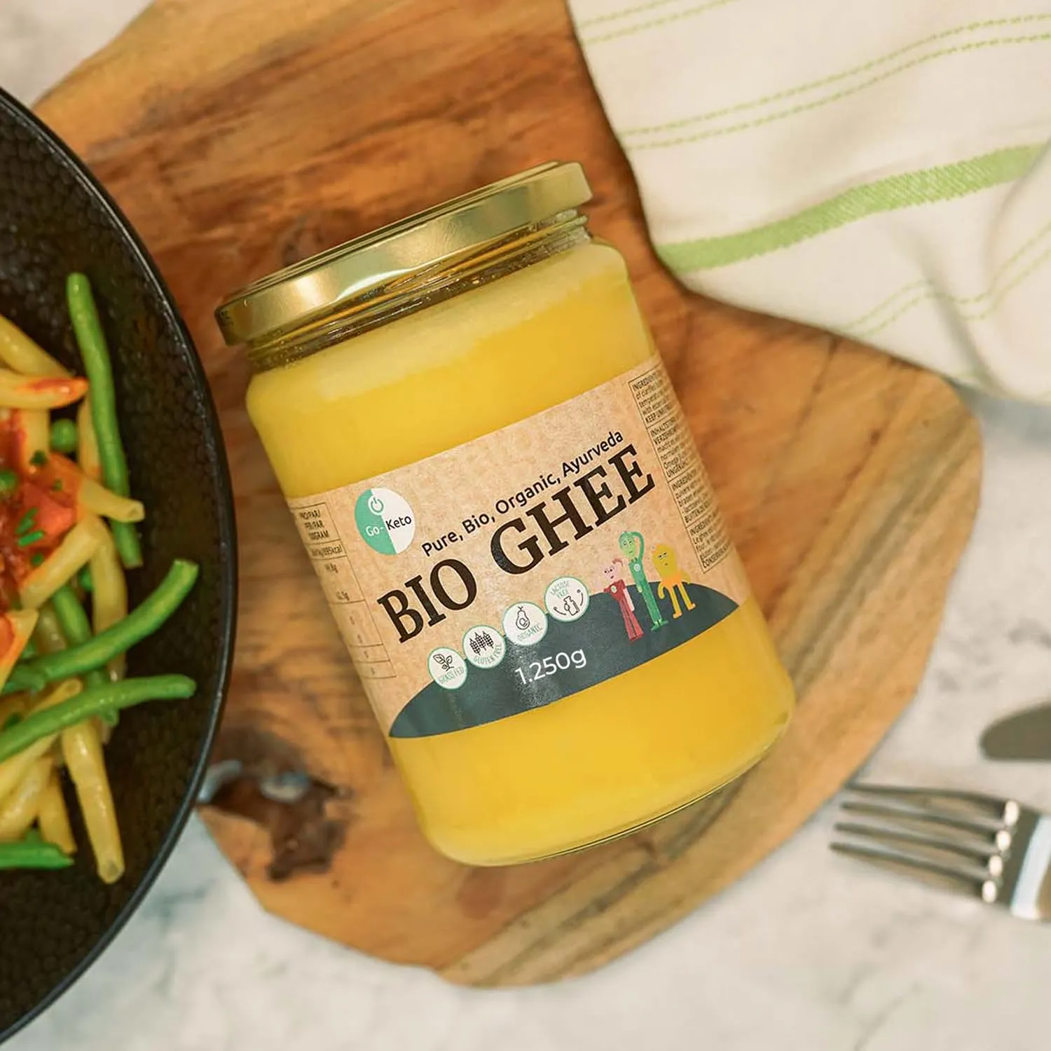 Go-Keto Bio Ghee burro chiarificato 1250 g senza lattosio