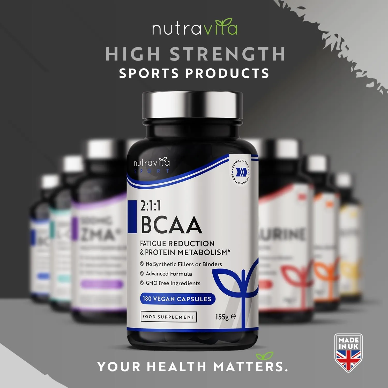 Nutravita BCAA Aminoacidi Integratore vegan B6 B12